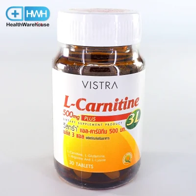 Vistra L Carnitine 500mg Plus Amino Acids 3L 30 Capsules