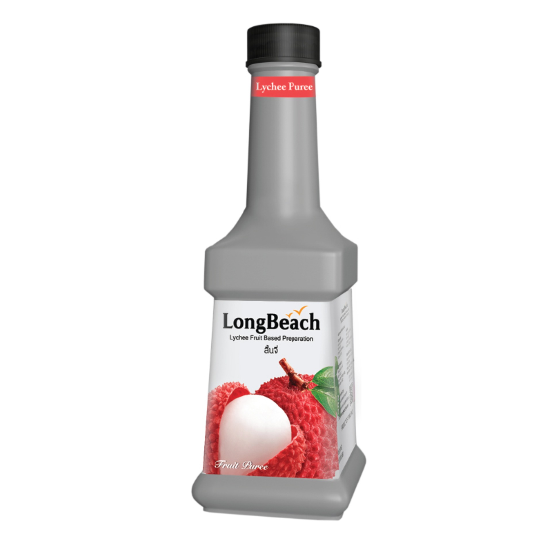 ลองบีชเพียวเร่ลิ้นจี่ ขนาด 900 มล. LongBeach Lychee Puree 900 ml.