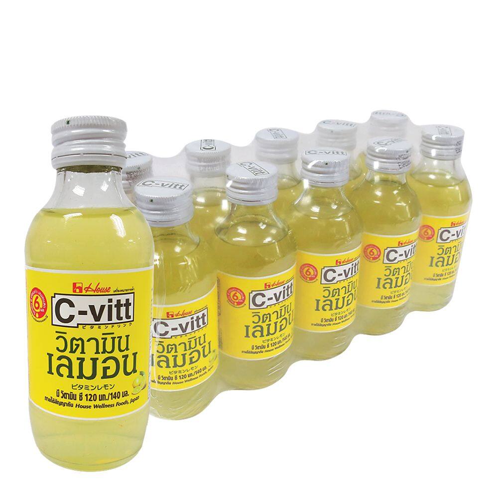 ซีวิต เครื่องดื่ม วิตามินซี รสเลมอน 140 มล. x 10 ขวด/Civit Vitamin C Lemon Drink 140ml x 10 Bottles