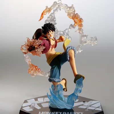โมเดลวันพีช One Piece Luffy โมเดลของเล่น Ace PVC Action Figure Collectibles Toys 18cm ZERO Model
