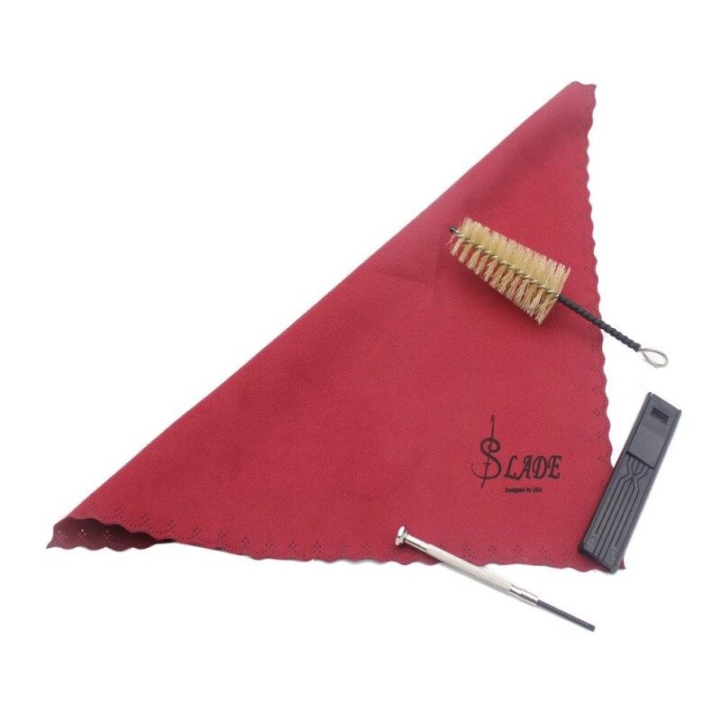 Cleaning Kit Cleaning Cloth Mouthpiece Brush Reed Case Mini Screwdriver for Clarinet Saxophone Flute Instruments Malaysia