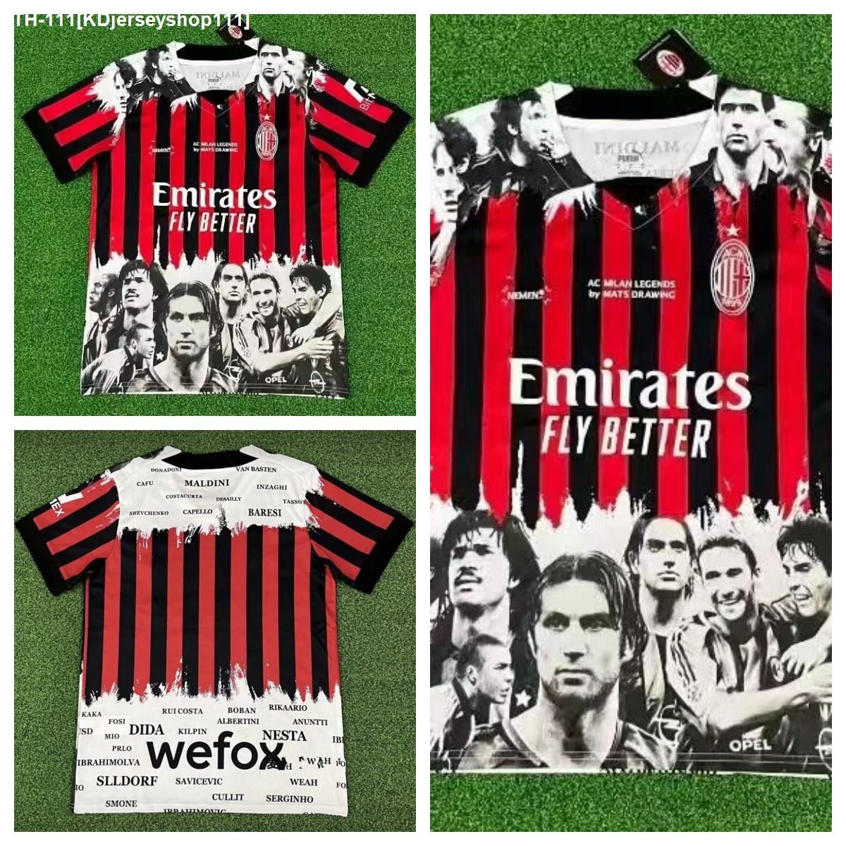 Artist Mats Drawing Creates 'Legends' Customised AC Milan Shirt -  SoccerBible