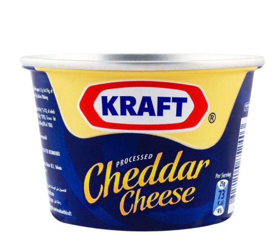 ส่งฟรี Kraft Processed Cheddar Cheese 190 gms. มีเก็บเงินปลายทาง