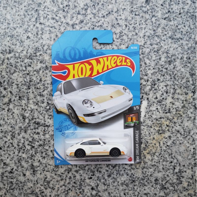 Hotwheels Porsche Carreraขาวแถบเหลือง