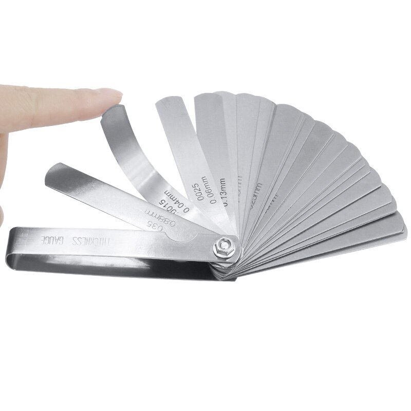 32pcs Range Finder Feeler Stainless Steel Gauge Valve Feeler Gauge 0.04