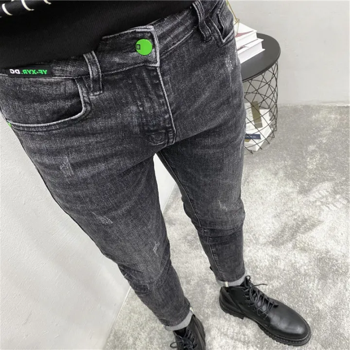 guys black skinny jeans