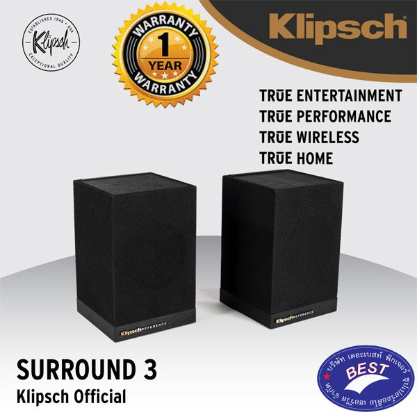 KLIPSCH SURROUND3 SPEAKERS ลำโพงเซอร์ราวด์ไร้สายใช้กับรุ่น Bar 48