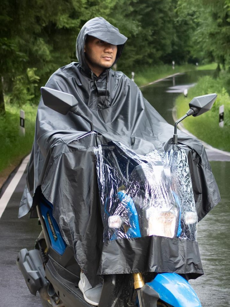 ผ้าคลุมกันฝนรถมอเตอร์ไซค์ เสื้อคลุมกันฝน Motorcycle Rain Cover