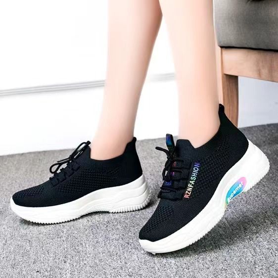 xinyuanxuan【Free Shipping Miễn phí vận chuyển】2022 mới phong cách Hàn Quốc hợp thời trang tất cả các trận đấu giày nữ giày thoáng khí lưới nhẹ giày bình thường giày thể thao của phụ nữ