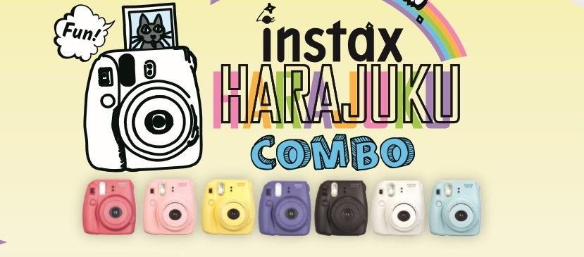 Fuji Instax Mini 8 Harajuku Combo Kit โพลารอยด์ mini8 กับคอมโบสุดพิเศษ ของแถมมูลค่ากว่า 5430 บาท