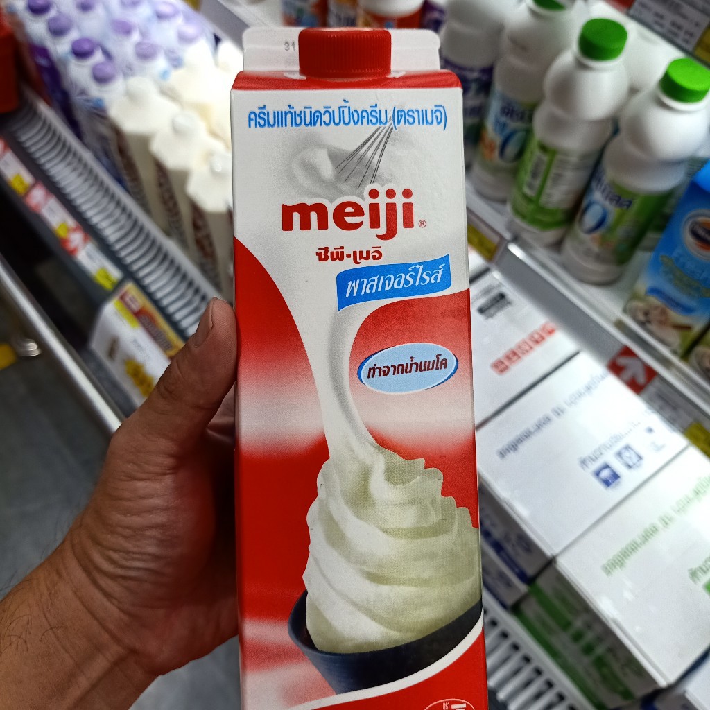 ❀  ecook ครีมแท้ ชนิด วิปปิ้งครีม ตรา เมจิ  meiji whipping cream 946 cc