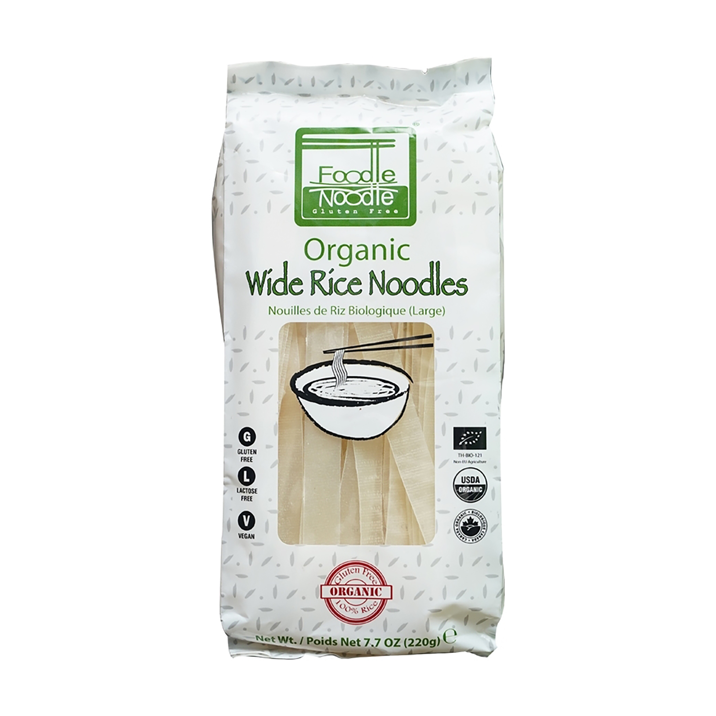 Organic/BIO Wide Rice Noodle เส้นก๋วยเตี๋ยวใหญ่ 220g Lazada.co.th