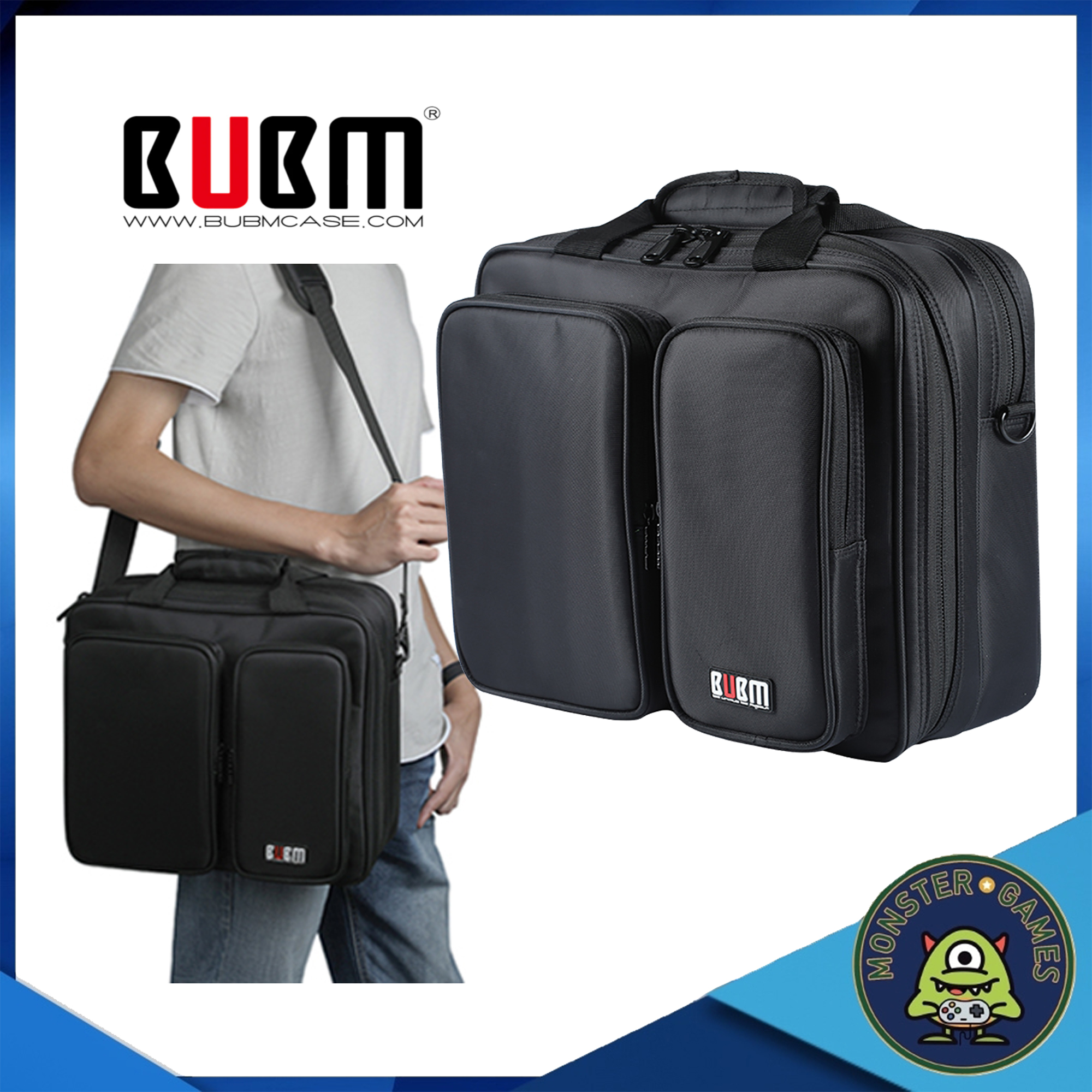 BUBM กระเป๋าสะพายข้าง Ps4 Slim ของแท้ (Ps.4 bag)(BUBM bag)(กระเป๋าBUBM Ps4)(กระเป๋า BUBM Travel Bag for PS4)