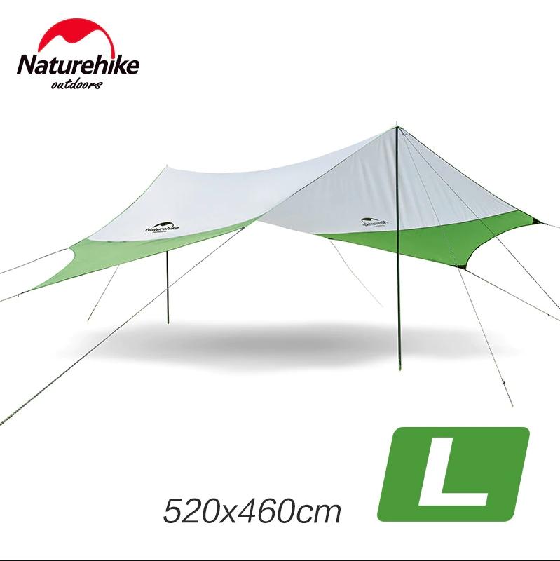 ฟลายชีท Naturehike Fly Sheet ผ้าใบกันฝน น้ำหนักเบา ไซต์ L สีเขียว&เทาขาว ฟลายชีทอเนกประสงค์ ผ้าเต็นท์กันน้ำค้าง แบบ 6 เหลี่ยม