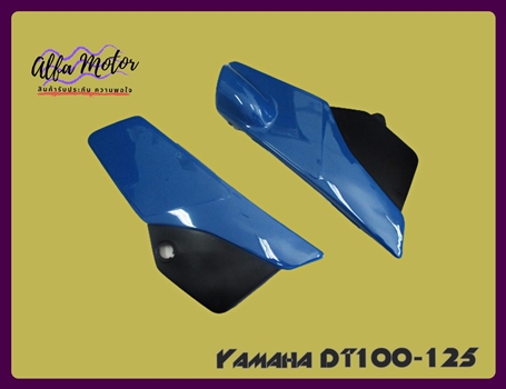 Yamaha​ DT125LC  Side​ Civer Set​ L/R​ BLUE #ฝากระเป๋า​ข้าง​ ซ้ายขวา​ สีฟ้า​