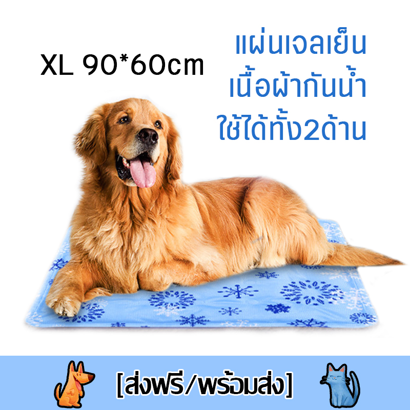 PET Cool Mat ที่นอนสุนัข แผ่นเจลเย็น ที่นอนเจลเย็น เนื้อผ้ากันน้ำ ใช้ได้ทั้ง2ด้าน แผ่นรองนอนเพิ่มความเย็นสำหรับแมวและสุนัข 4 ขนาด