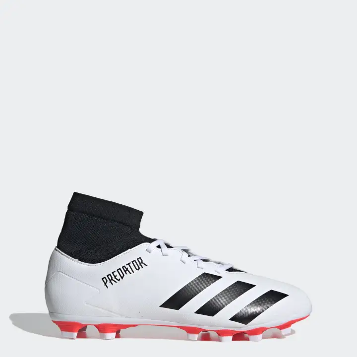 adidas FOOTBALL/SOCCER รองเท้าฟุตบอล Predator 20.4 Flexible Ground ผู้ชาย สีขาว EG0917 | Lazada.co.th