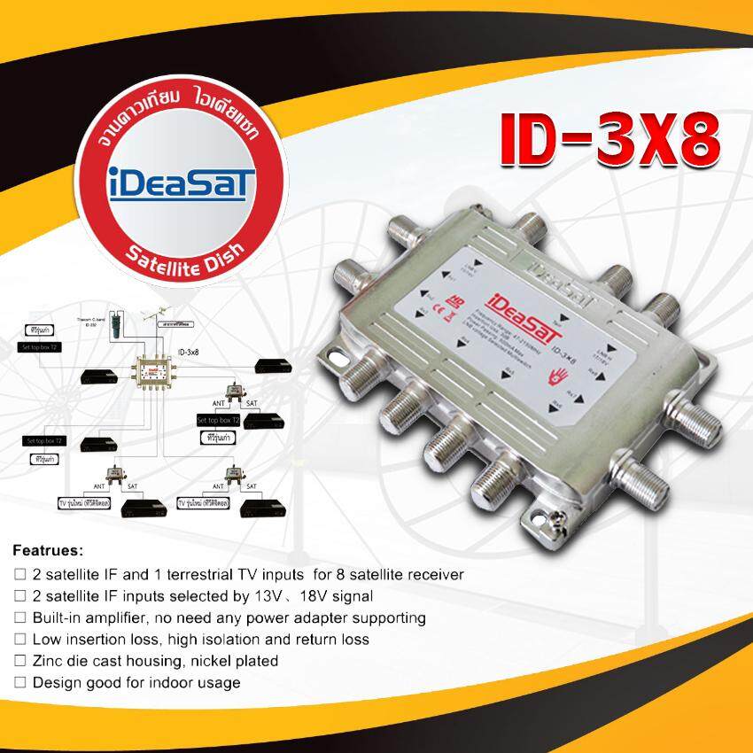 มัลติสวิตช์ IDEASAT Multi Switch ideasat 3x8 (เข้า3ออก8)-