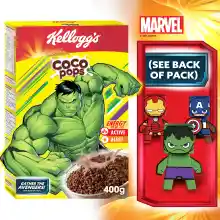 ภาพขนาดย่อของสินค้าKELLOGG'S COCO POPS 400 G เคลล็อกส์ โกโก้ ป็อบส์ ขนาด 400 กรัม ซีเรียลธัญพืช อาหารเช้า อาหารว่าง