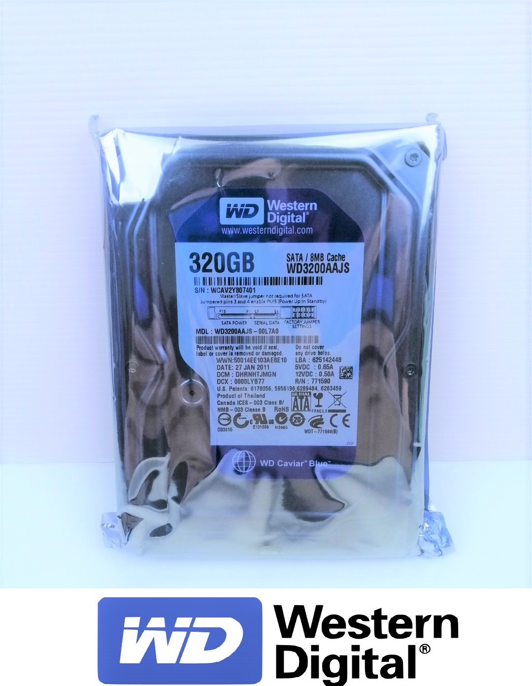 Western Digital 320GB SATA  Harddisk PC  ฮาร์ดดิสก์