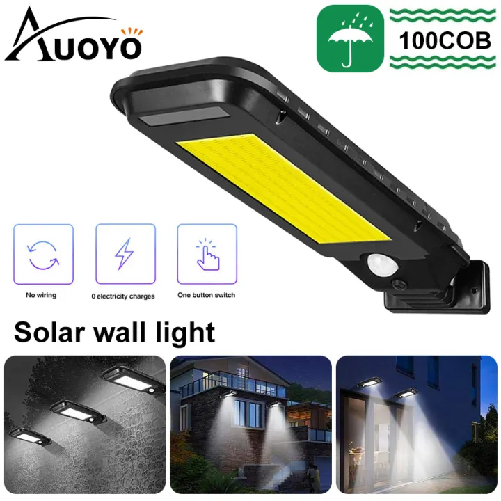Auoyo 100 210led Solar Wall Light Outdoor Lighting Motion Sensor Light Outdoor Lighting Motion Sensor