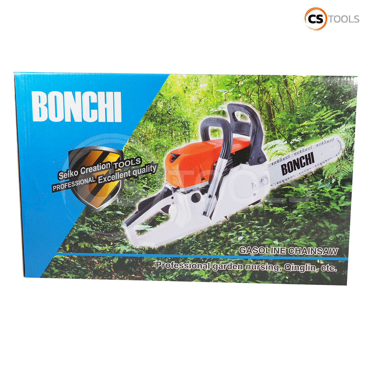 BONCHI เลื่อยยนต์ เลื่อยโซ่ยนต์ บาร์ 11.5 กำลัง 2.0kw/ 7500rpm เลื่อยไฟฟ้า โช่11.5เกรดดี：1เส้น