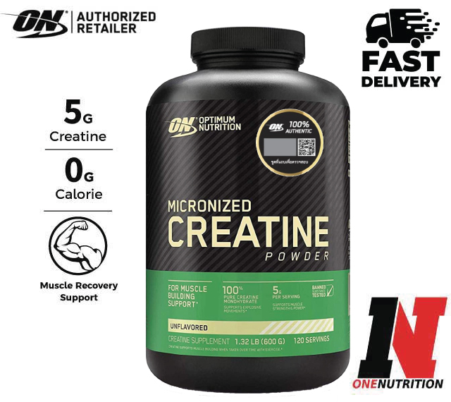 Optimum Nutrition Micronized Creatine Powder 600g เคเอทีนเพิ่มพลังให้กล้ามเนื้อ