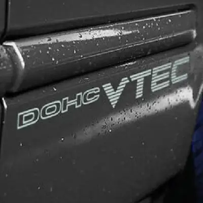 sticker สติ๊กเกอร์ DOHC VTEC สีขาว แปะตกแต่งรถเท่ๆ