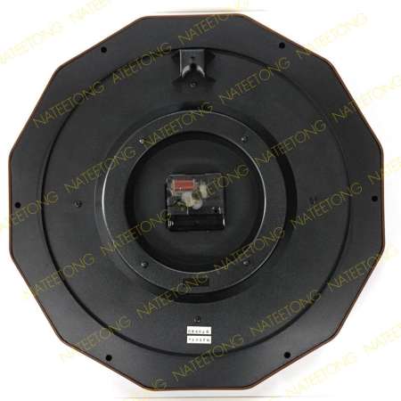 RHYTHM Japan (SILENT SILKY MOVE) นาฬิกาแขวนเดินเรียบ ขนาด 14 นิ้ว CMG852NR95 สีน้ำตาล