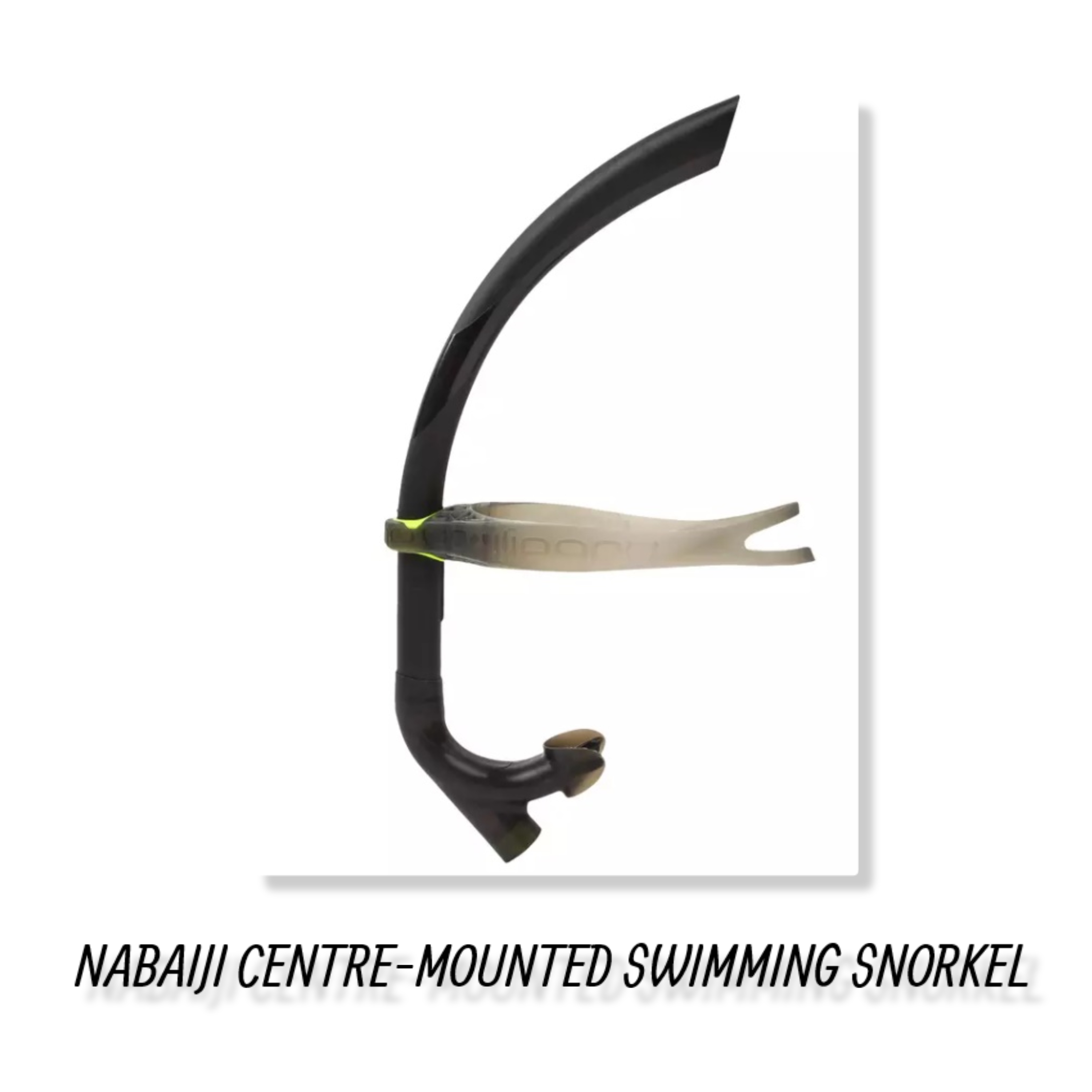 NABAIJI CENTRE-MOUNTED SWIMMING SNORKEL SIZE L ท่อหายใจแบบศูนย์กลางเพื่อการว่ายน้ำรุ่น 500 ขนาด L