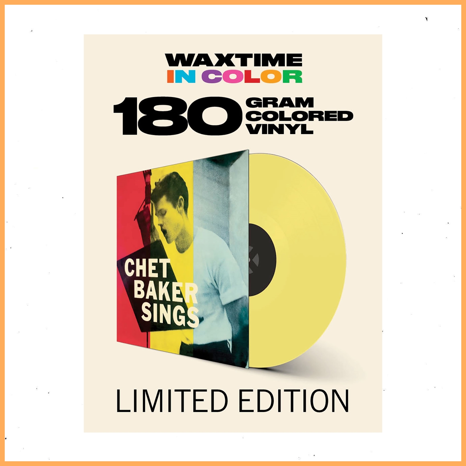 แผ่นเสียง Chet Baker - Sings (Yellow Vinyl - WaxTime) (แผ่นเสียง)