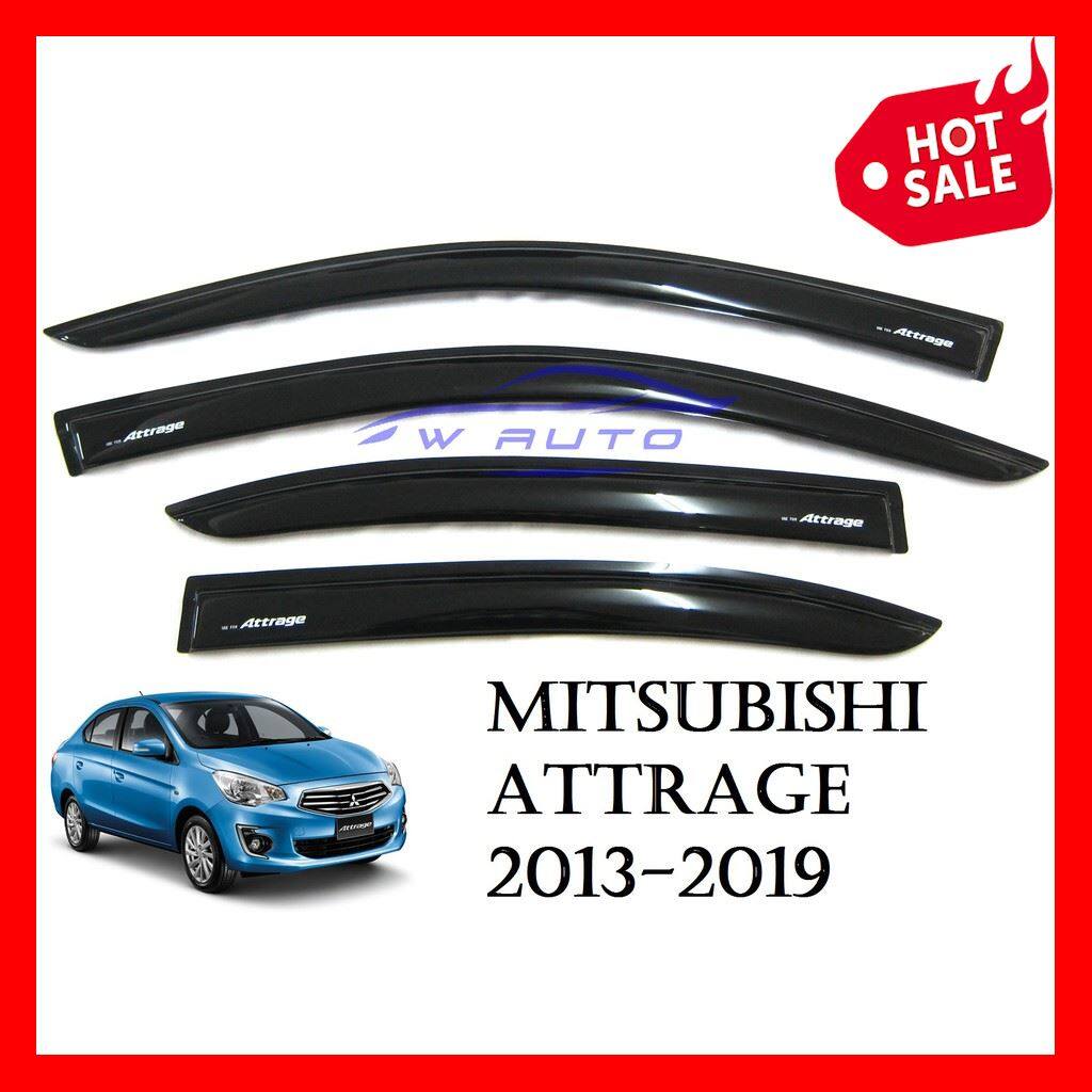 กันสาดประตู รถยนต์ มิตซูบิชิ แอททราจ ใหม่ ปี 2013-2019 สีดำ MITSUBISHI ATTRAGE Windshield กันสาด กันฝน ของแต่งแอททราจ AO ราคาถูก ราคาส่ง ราคาโรงงาน มี บริการเก็บเงินปลายทาง