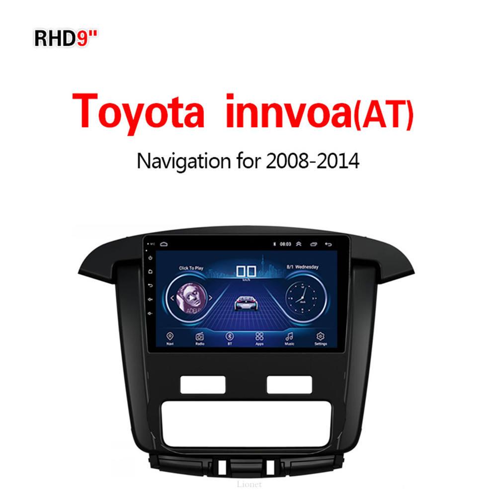 เครื่องนำทาง สำหรับรถยนต์ Toyota Innova(AT) 2008-2014 9 Inch Android 8.1 WIFI 1G/16G  แผนที่ในการนำทาง