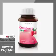 ภาพขนาดย่อของภาพหน้าปกสินค้าVISTRA Cranberry 600 mg จากร้าน howtoperfect_items บน Lazada ภาพที่ 1