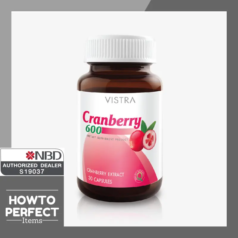 ภาพสินค้าVISTRA Cranberry 600 mg จากร้าน howtoperfect_items บน Lazada ภาพที่ 1