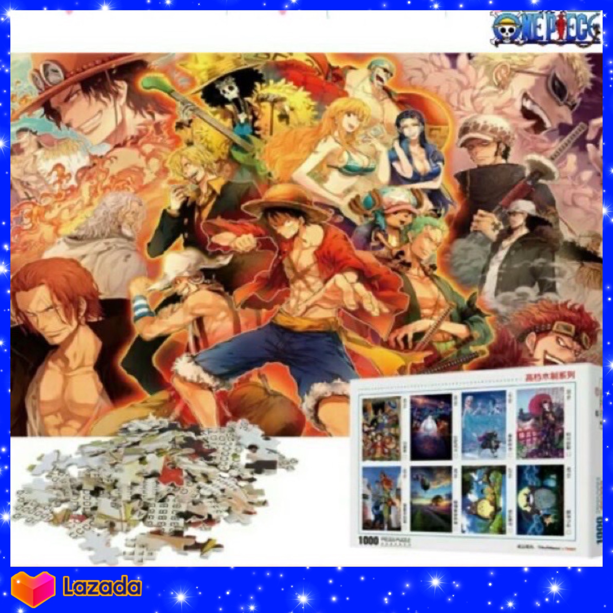 จิ๊อซอว์ จิ๊กซอวันพีช one piece 1000ชิ้น ของเล่นสะสม สวยมาก