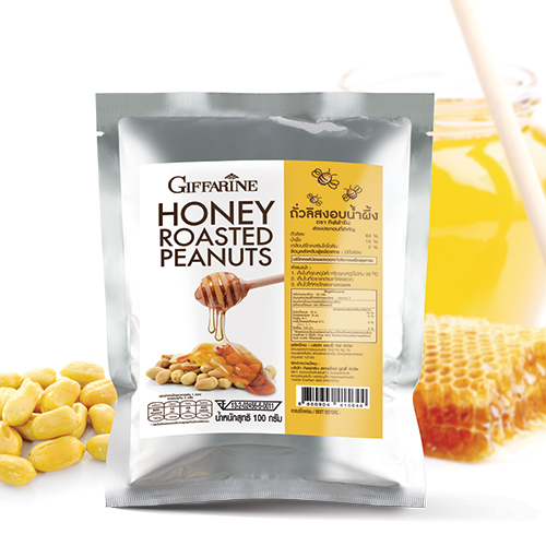 ถั่วลิสงอบน้ำผึ้ง ตรากิฟฟารีน Honey Roasted Peanuts (Giffarine Brand)