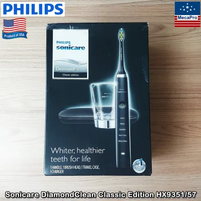 Philips® Sonicare DiamondClean electric toothbrush Classic Edition HX9351/57 ฟิลิปส์ แปรงสีฟันไฟฟ้า หัวแปรงอัจฉริยะ เชื่อมต่อแอปพลิเคชั่นได้