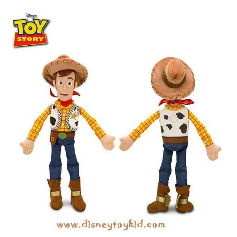 Woody Plush - Toy Story - Medium - 18'' -- ตุ๊กตาผ้านิ่มนายอำเภอวู๊ดดี้ สูง 18 นิ้ว สินค้านำเข้า Disney USA 