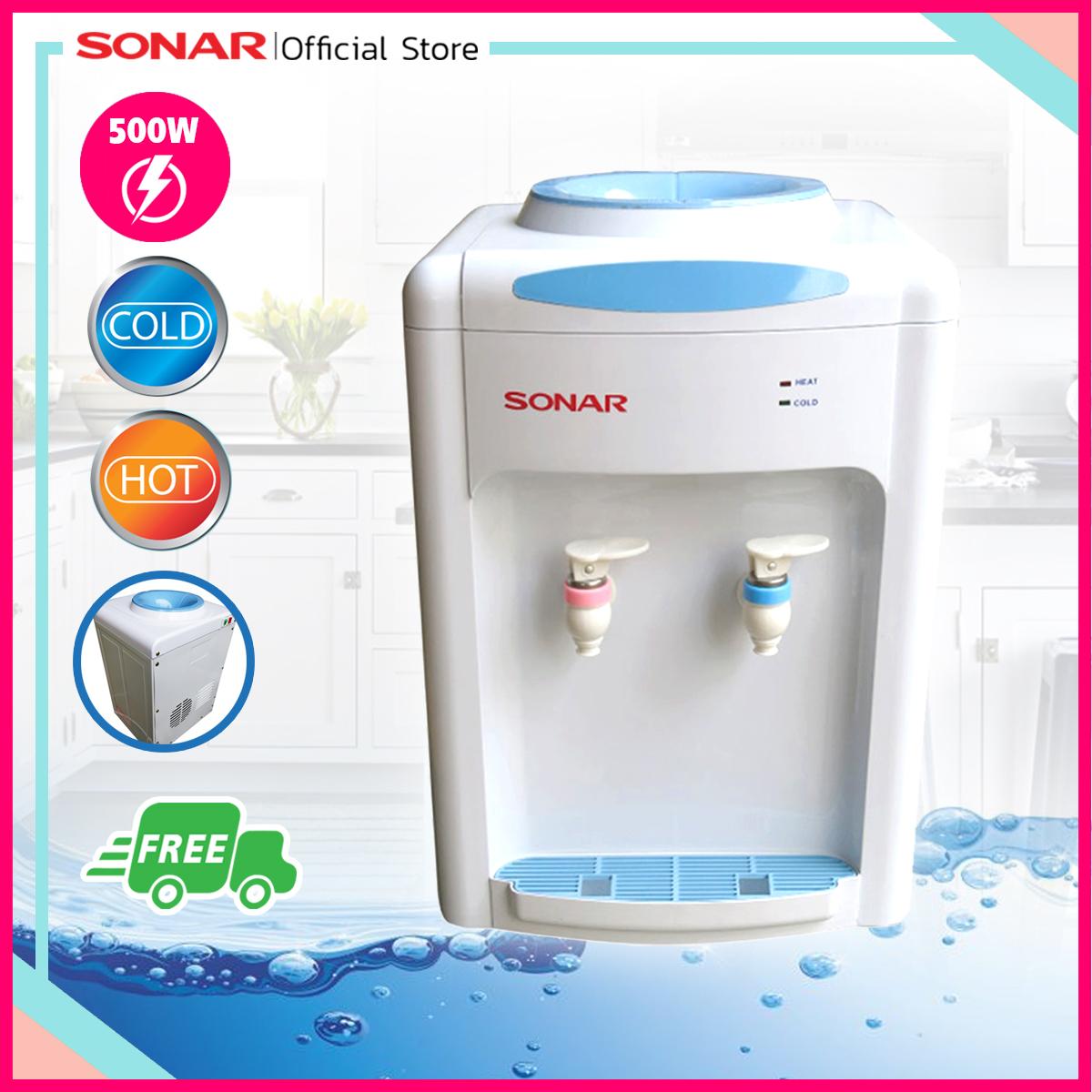 SONAR ตู้ทำน้ำร้อน-น้ำเย็น เครื่องทำน้ำร้อน-น้ำเย็น เครื่องกดน้ำร้อน-น้ำเย็น 2 หัว แบบตั้งโต๊ะ รุ่น WD-DT362HC