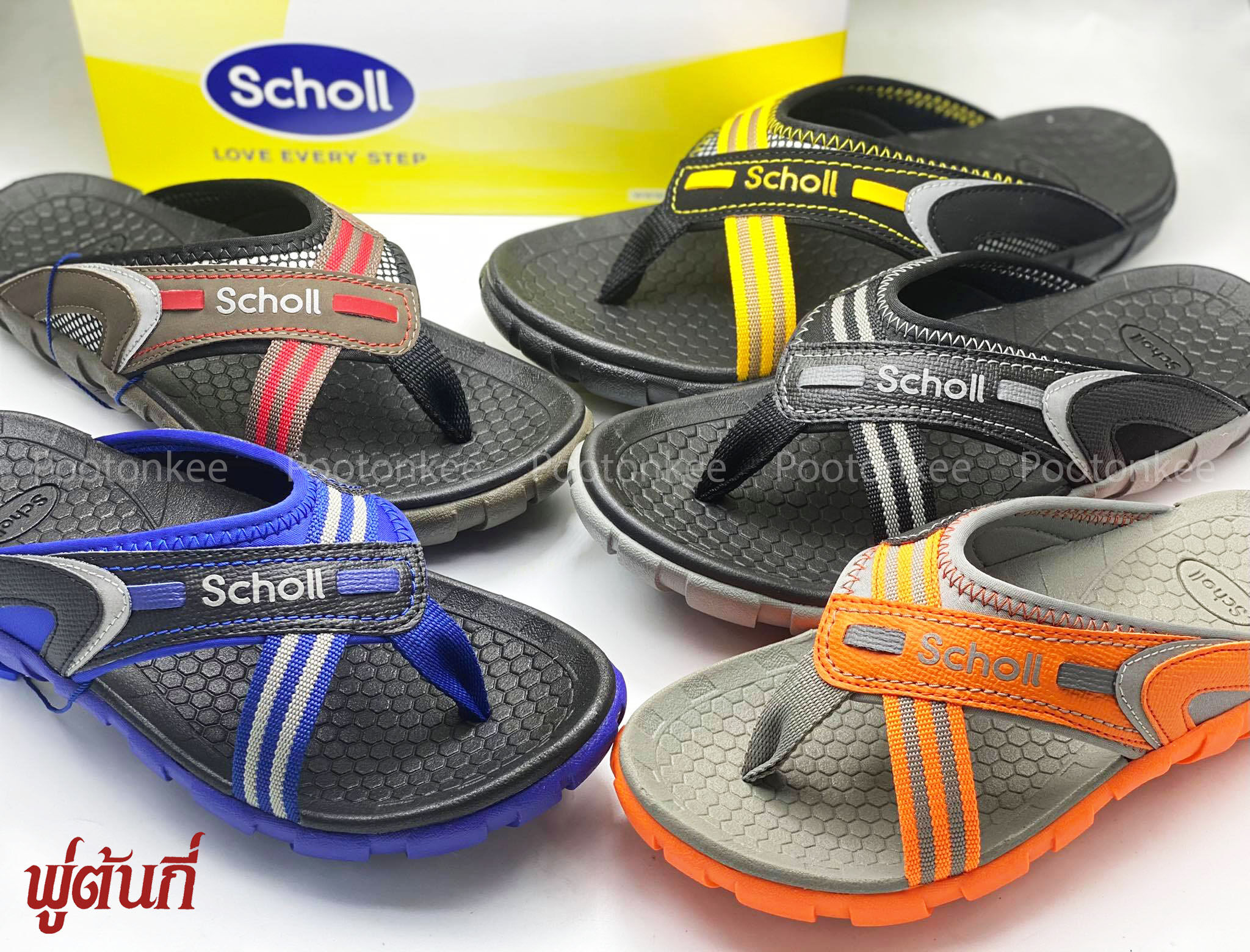 Scholl รองเท้าสกอลล์-อีเกิ้ลทู Eagle II รองเท้าแตะคีบ สำหรับผู้ชายและผู้หญิง รองเท้าสุขภาพ ของแท้ พร้อมส่ง