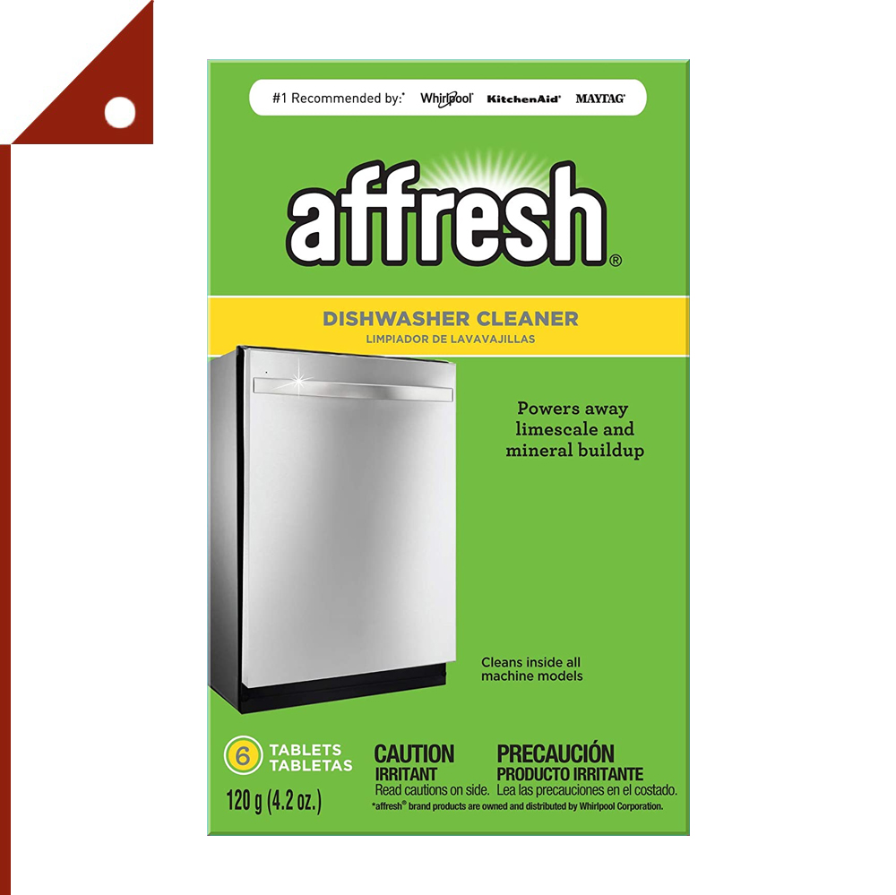 Affresh : AFRW10549851* เม็ดทำความสะอาดเครื่องล้างจาน Dishwasher Cleaner 6 Tablets