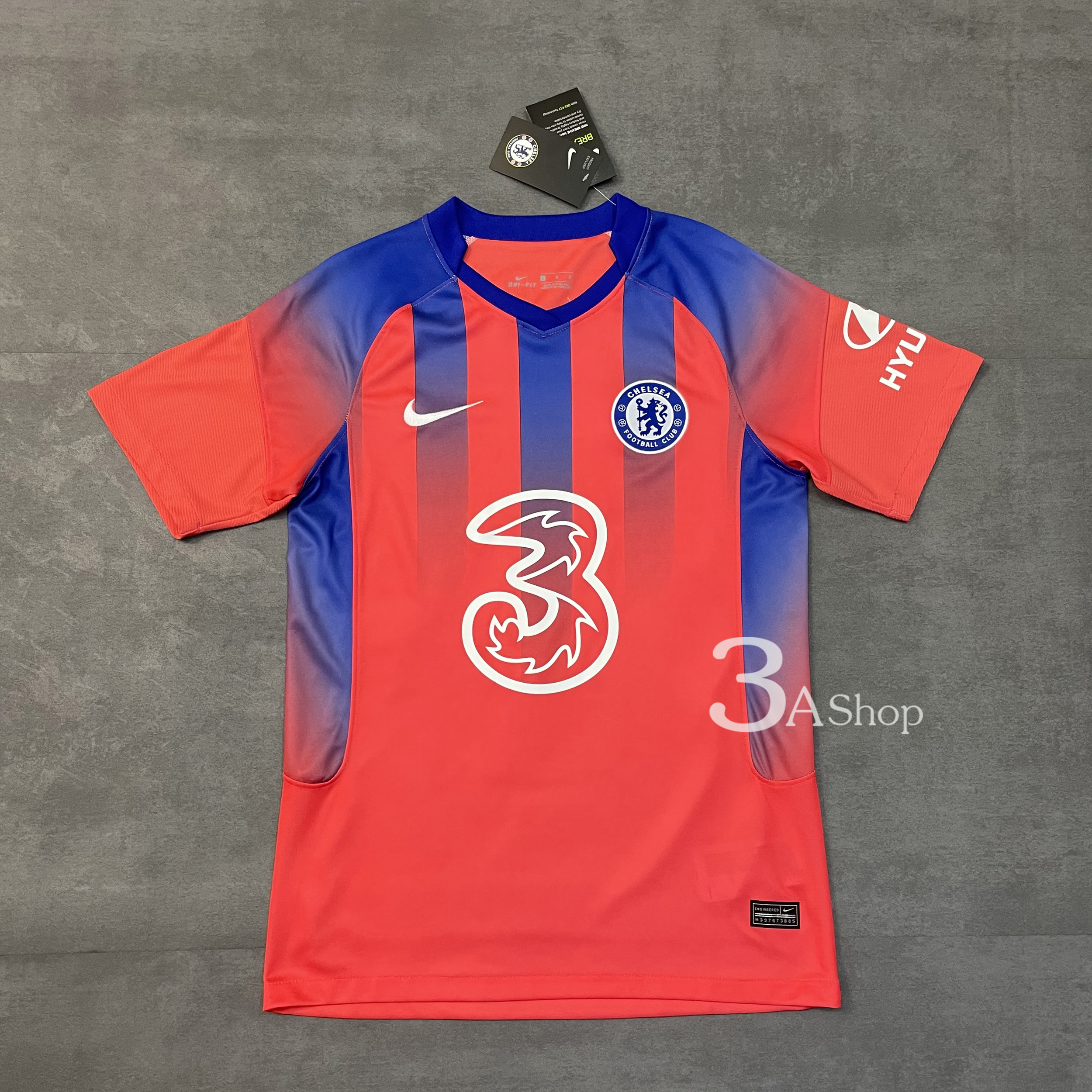 Chelsea Third 2020/2021 Orange+ Blue FOOTBALL SHIRT SOCCER JERSEY เสื้อบอล เสื้อฟุตบอล ทีมเชลซี งานคุณภาพ ผ้านุ่ม ใส่สบาย เกรด AAA