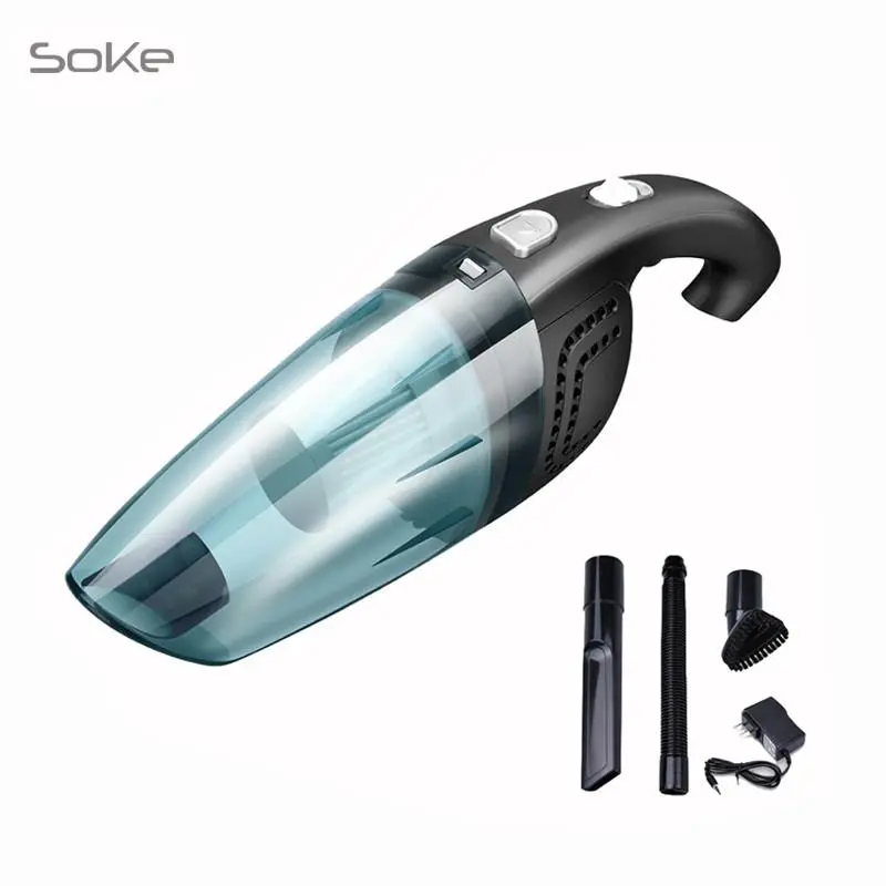 SOKE เครื่องดูดฝุ่น ไร้สาย ดูดเหรียญ ทราย และของเหลวได้ 120W ใส้กรองล้างน้ำได้  แถมหัวดูด 3 ชนิด ชาร์จไฟบ้าน