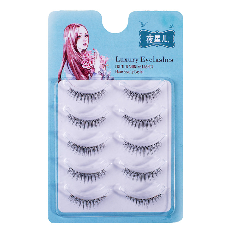 COSWEET Reusable 3D False Eyelashes Set 5 Pairs Handmade Dramatic Natural Look