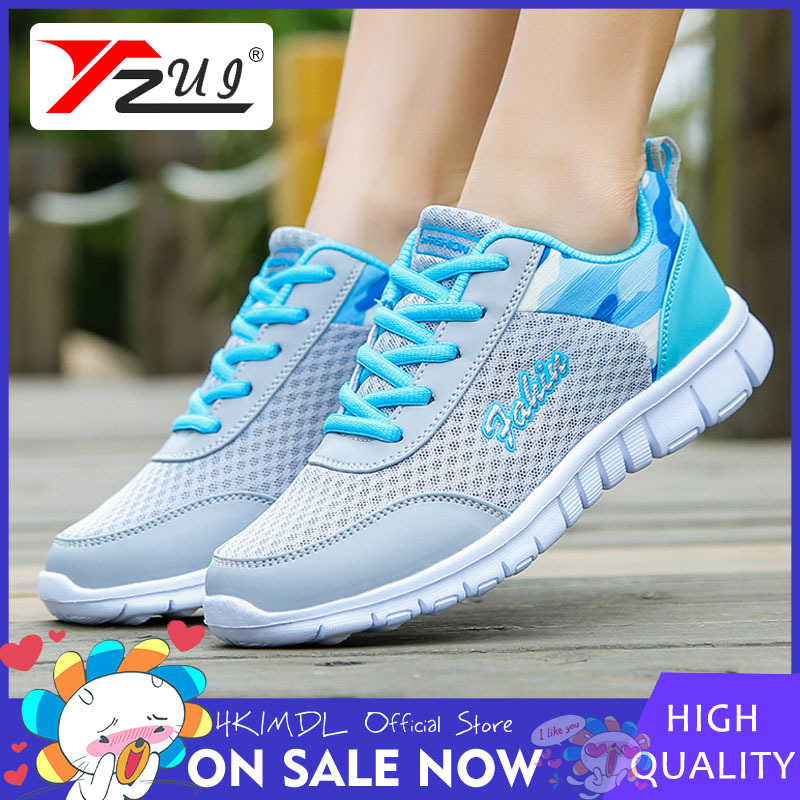 (San Zu) 2021 รองเท้าแฟชั่นใหม่รองเท้าผูกเชือกรองเท้ากีฬาระบายอากาศรองเท้าจ๊อกกิ้งกีฬา 3 สีขนาดใหญ่ 35-42