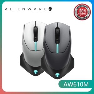 สินค้า [พร้อมส่งจากไทย] Alienware Gaming Mouse AW610M : 16000 DPI Optical Sensor - 350hrs Battery Life, 7 Bs - 3-ZONE, Alienfx RGB Light