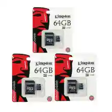 ภาพขนาดย่อของภาพหน้าปกสินค้าKingston เมมโมรี่การ์ด 64GB SDHC/SDXC Class 10 UHS-I Micro SD Card with Adapter จากร้าน Buy home 1593365983 บน Lazada ภาพที่ 4