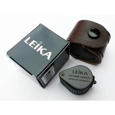 ส่งฟรี กล้องส่องพระ LEIKA ขนาด10X18MM (MAD IN GERMAN) เลนส์แก้วใส 3 ชั้นพร้อมซองหนัง