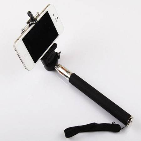 Monopad ขาตั้งสำหรับกล้อง  Smartphone พร้อมกริป สีดำ (ฟรี Bluetooth Remote shutter)